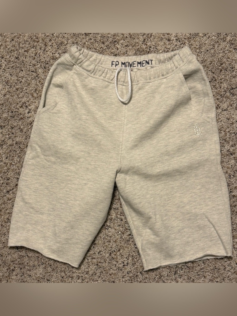 Free People Movement For The Win Long Shorts - Heather Oatmeal